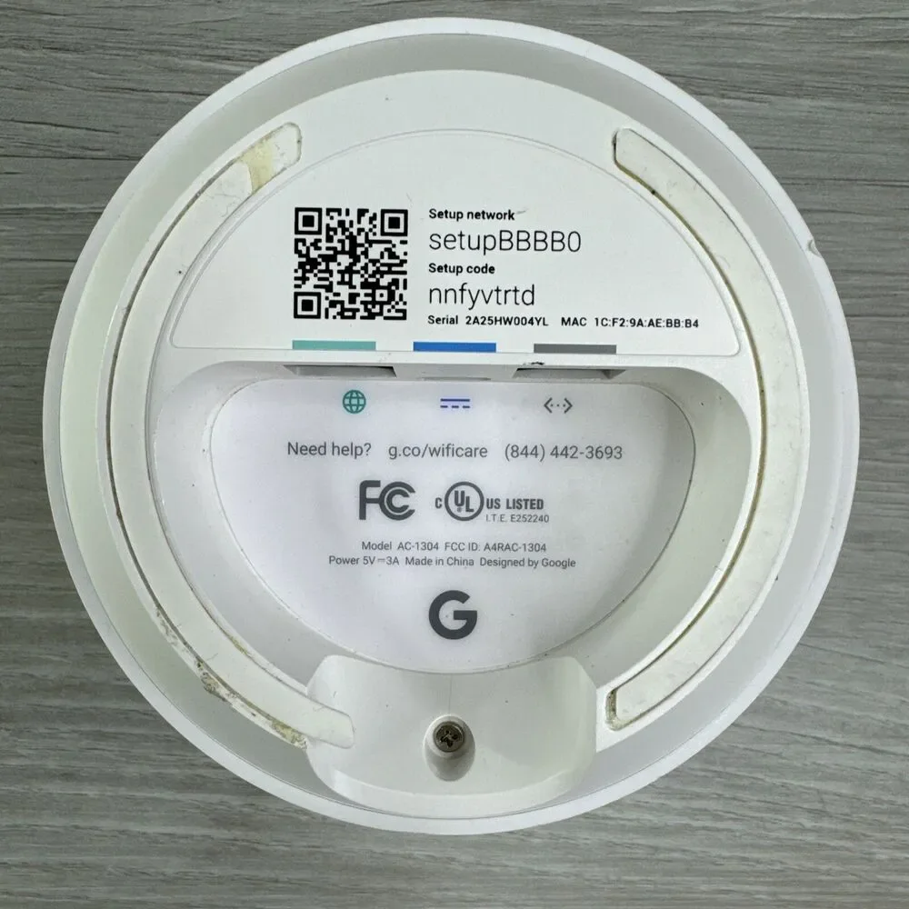 Google AC-1304 - 1200Mbps Wireless Mesh Router - No Power Cord